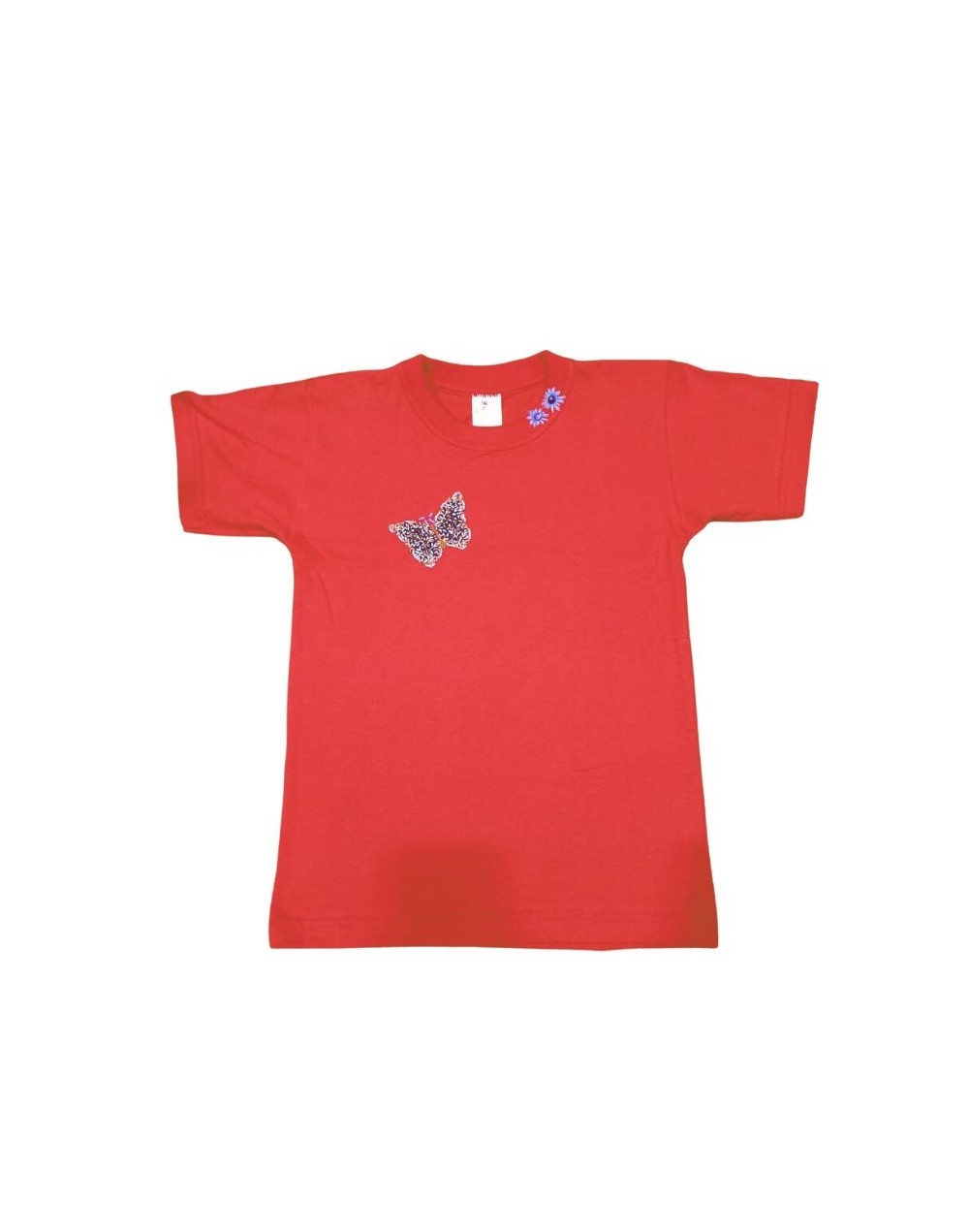 Camiseta mariposa con prederia