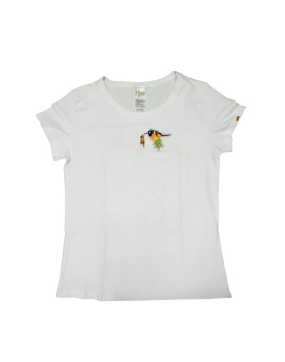 Camiseta pajaro festivo