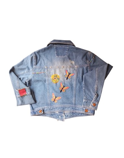 Chaqueta mariposas rojas