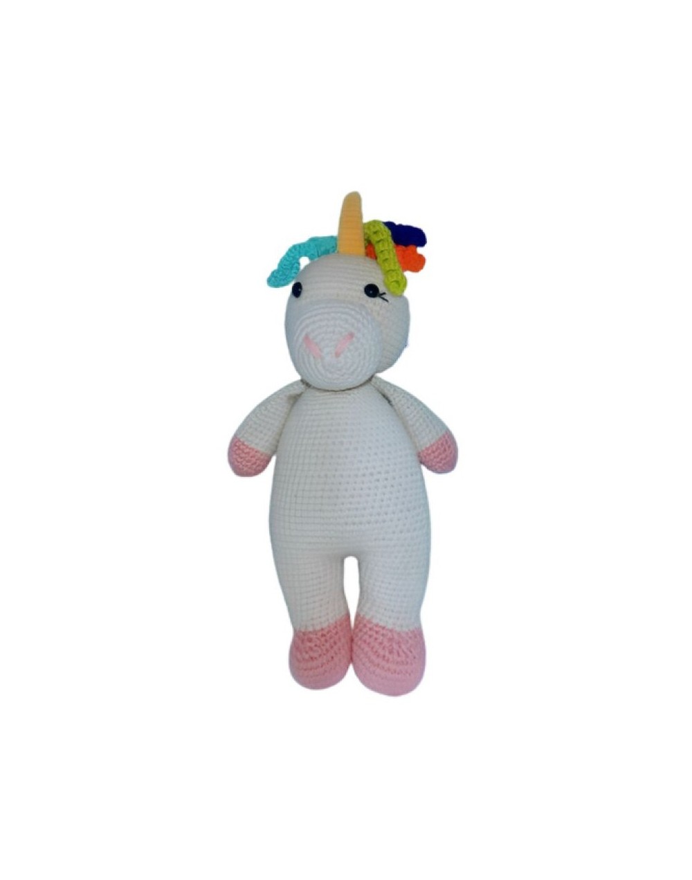 Peluche unicornio en crochet
