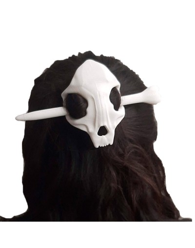 Horquilla para cabello de calavera