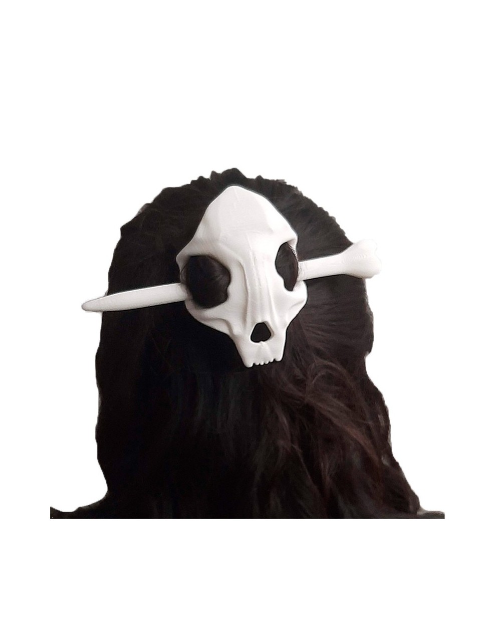 Horquilla para cabello de calavera