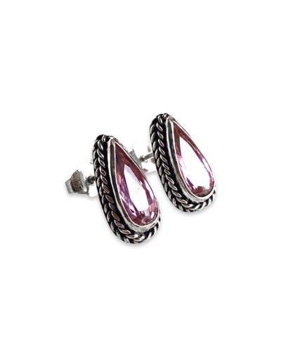 Aretes trenzados tipo bali