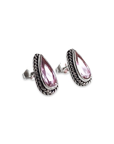 Aretes trenzados tipo bali