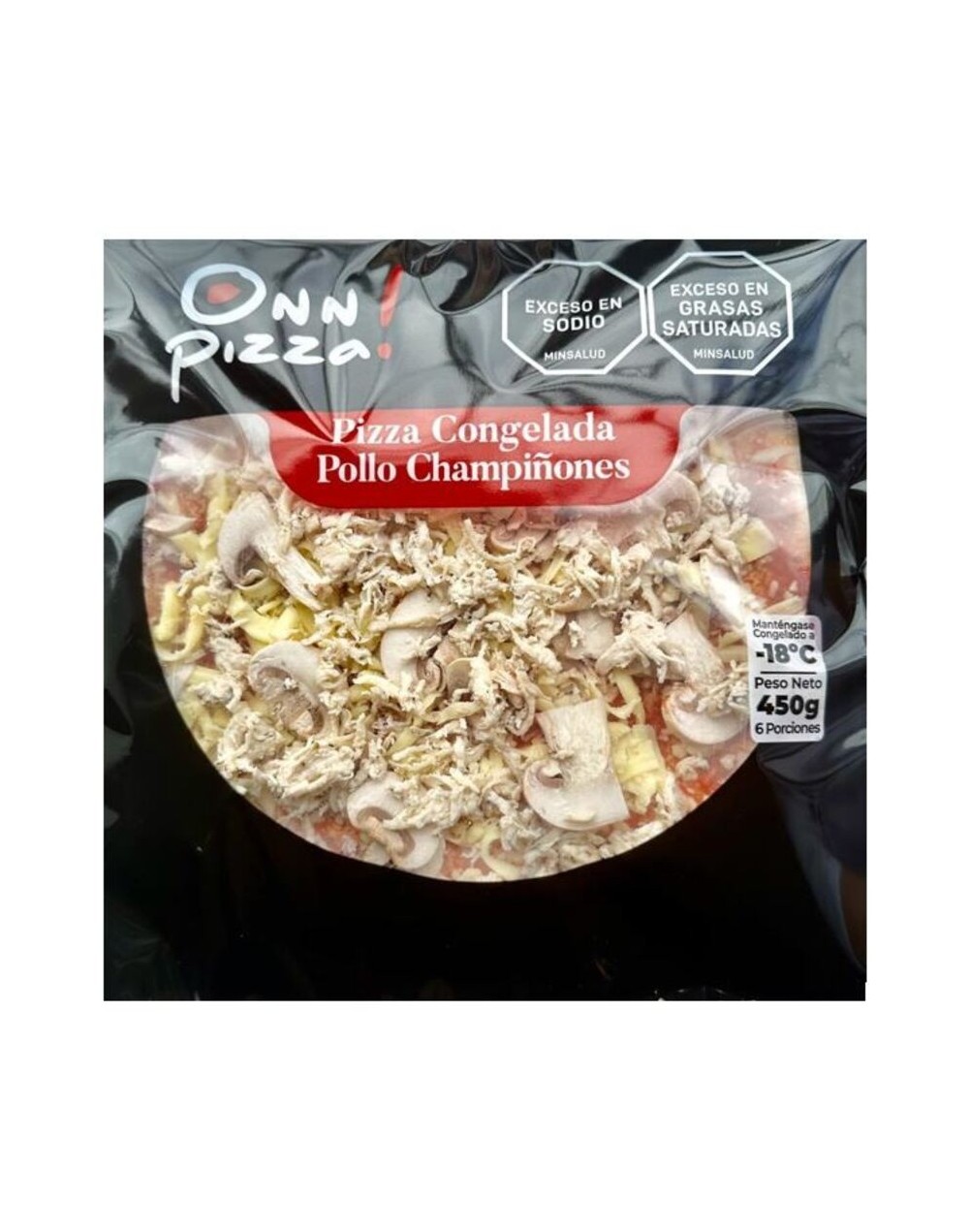 Pizza congelada pollo champiñon