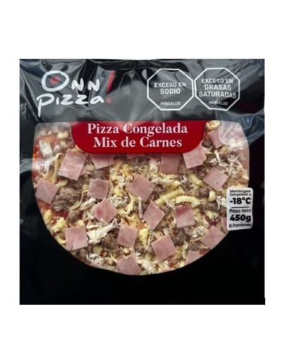 Pizza congelada mix carnes