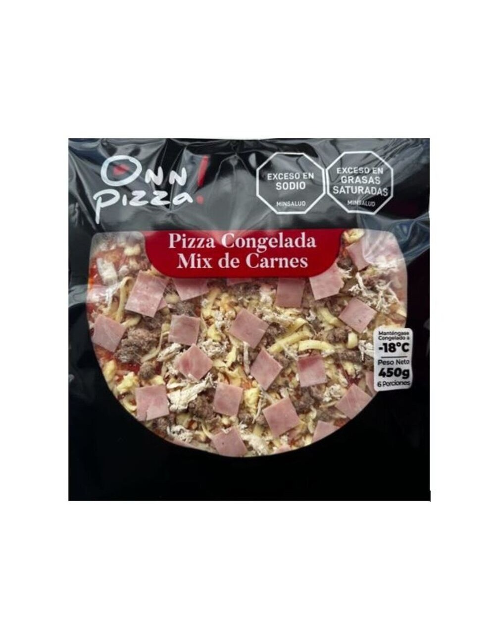Pizza congelada mix carnes