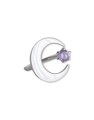 Anillo luna y estrella