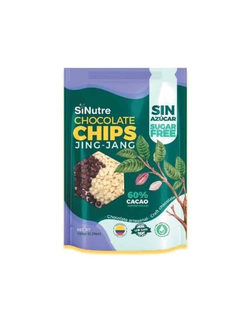 Chips chocolate jing jang x 150 gr