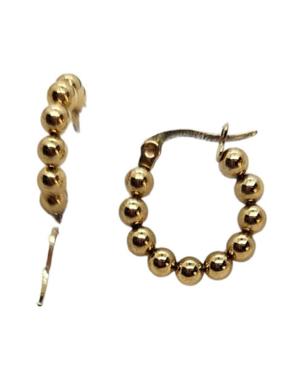 Candongas baño de oro 24k