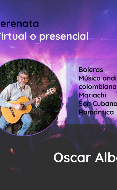 Serenata con Óscar Alba de boleros y música romántica.