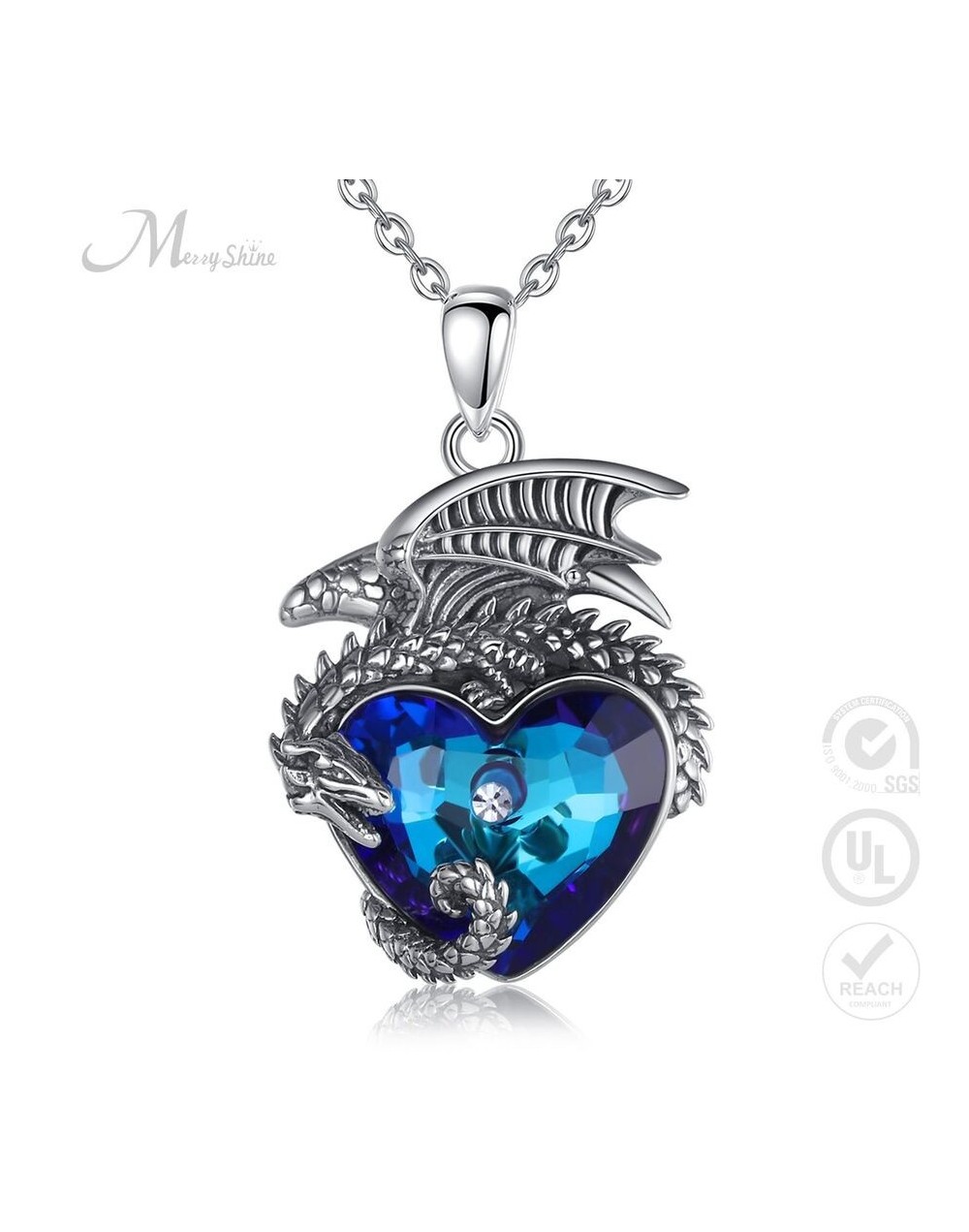 Dragón del corazón azul