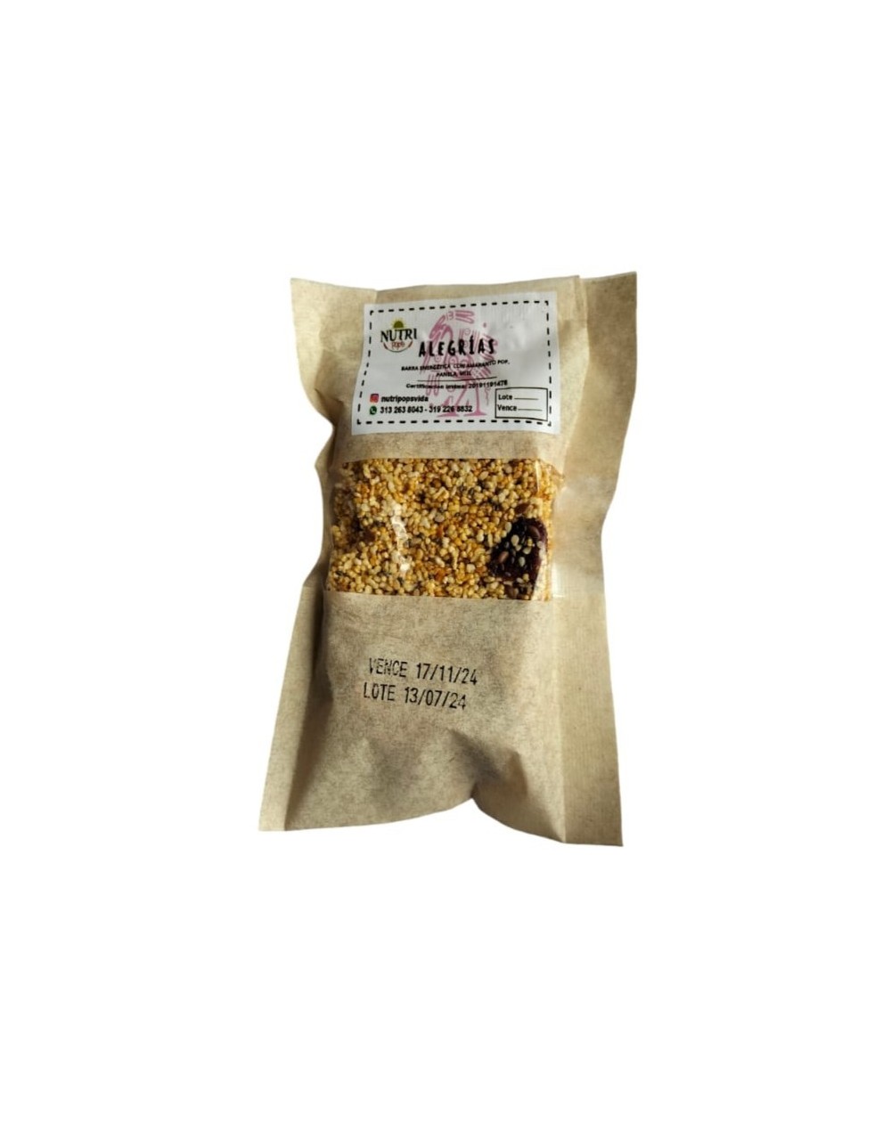 Alegrias de miel y panela