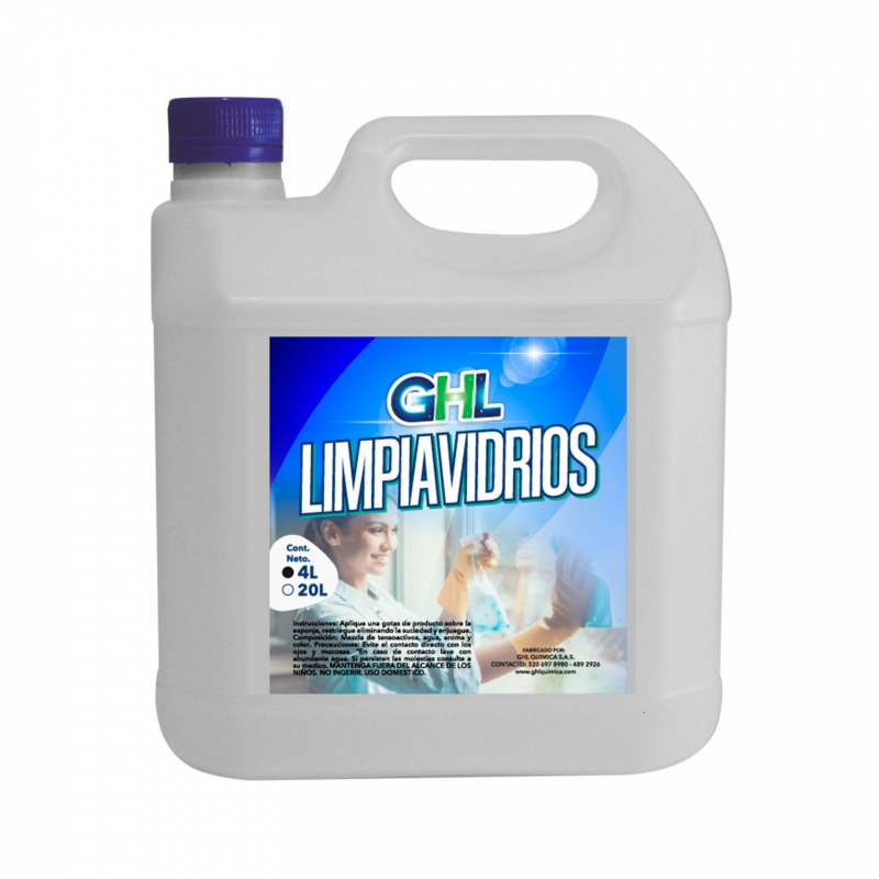 LIMPIAVIDRIOS 4 litros