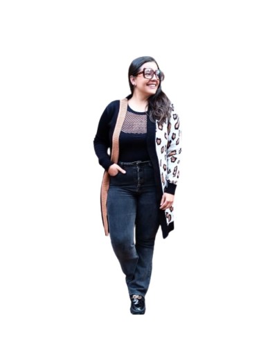 Cardigan pícara negro
