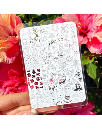 Placa stamping Hey Boo!