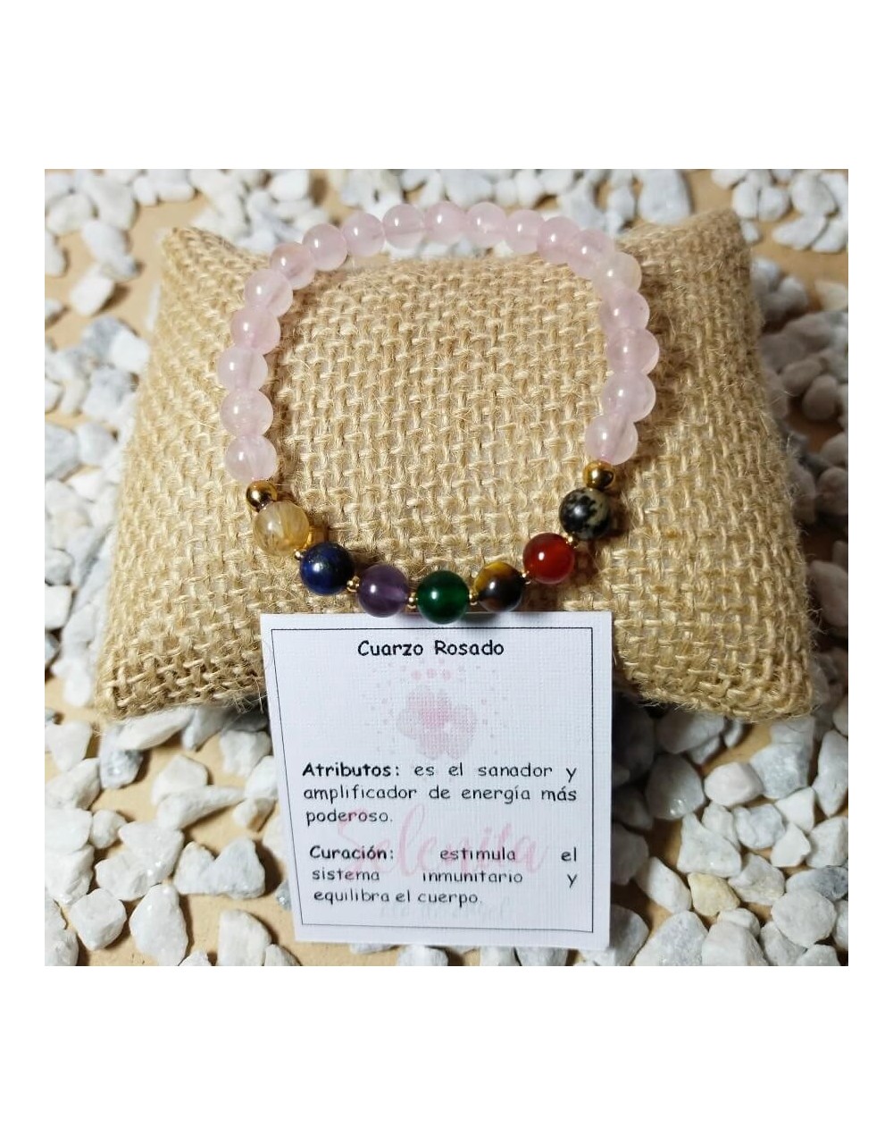 Pulsera de piedra natural 7 shakras