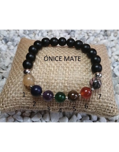 Pulsera de piedra natural 7 shakras