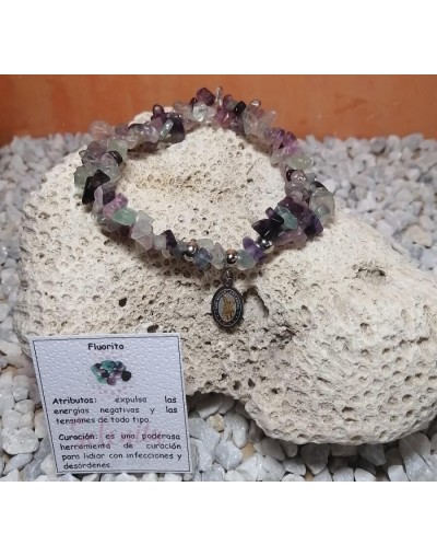 Pulsera de piedra natural picada