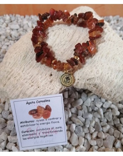 Pulsera de piedra natural picada
