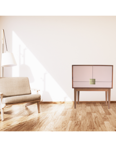 Mueble auxiliar cuadrado  legno colombia