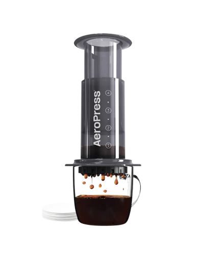 Aeropress con 100 filtros