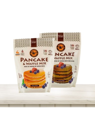 Mezcla de Pancake & Waffle de sacha inchi 454 GR