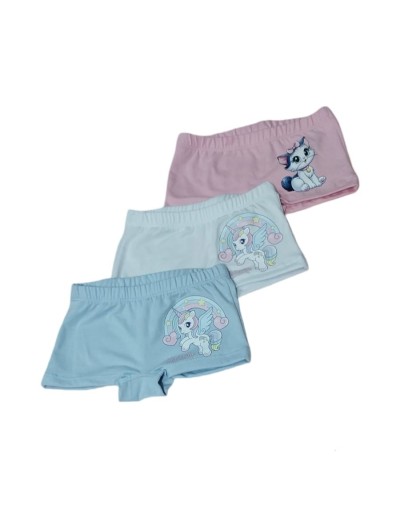 Boxer Niña En Algodón Pack X3