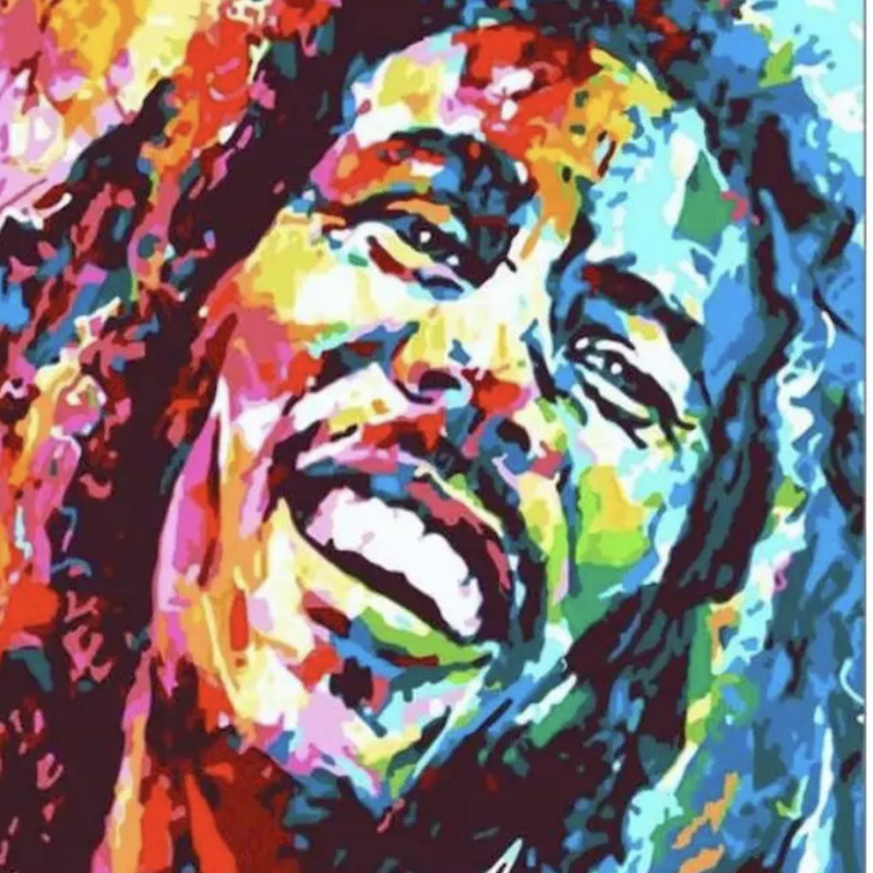 Bob Marley Pintar por Numeros