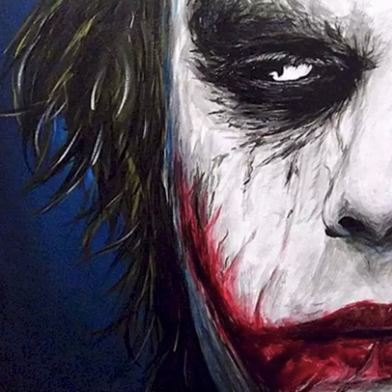 Joker Face 1  pintar por numeros 