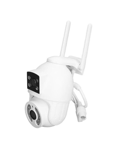 Cámaras WiFi 2K 6MP Cámara de seguridad de visión nocturna a todo color para exteriores
