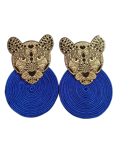 Aretes Jaguar Azul