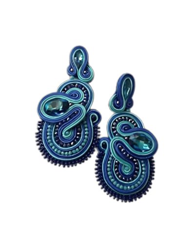 Aretes Azules Océano