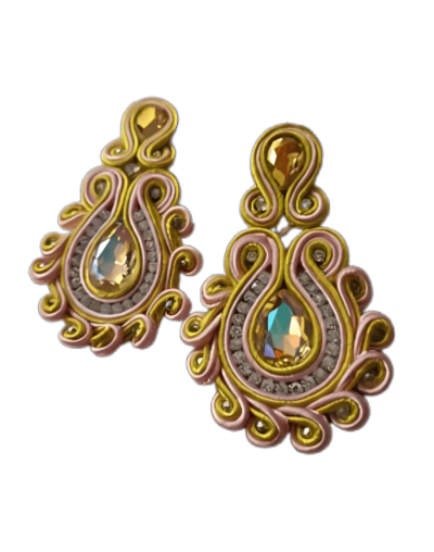 Aretes Elegancia Amarilla