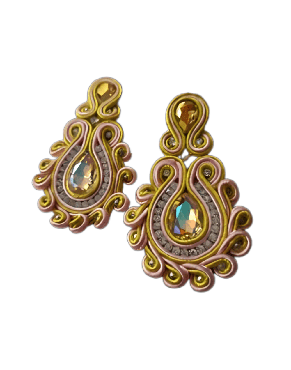 Aretes Elegancia Amarilla