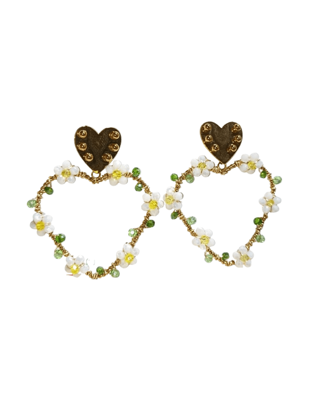 Aretes Flores De Cristal