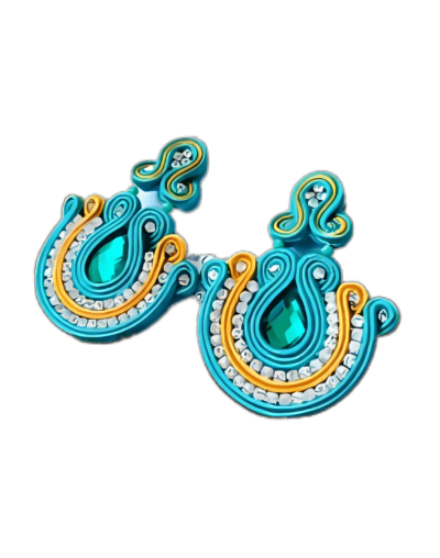 Aretes Elegancia Turquesa