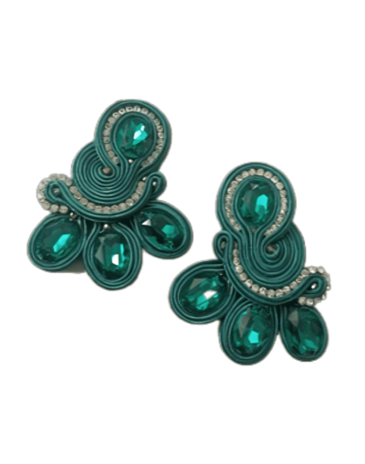 Aretes Elegancia Agua Marina