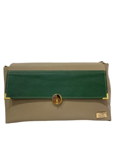 Bolso Hobo Beige Verde