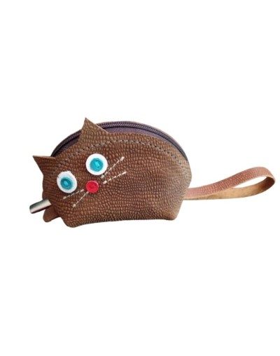 Monedero Animado diseño Gato, Arte y Sostenibilidad 