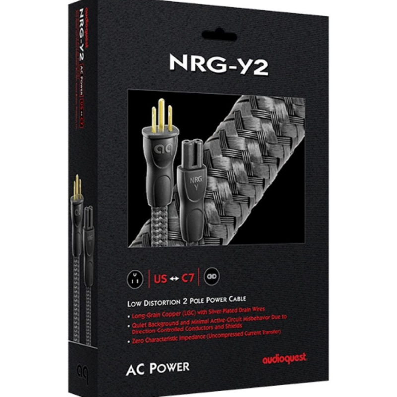 Audioquest NRGY2 Cable de poder de 2 polos 2m