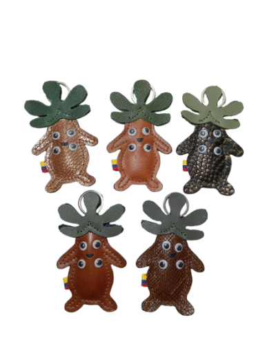 Llavero de Cuero Artesanal  Frailejón - Protección y Sostenibilidad
