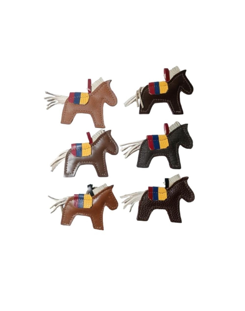 Llavero de Cuero Artesanal  Caballo - Sostenibilidad y Patrimonio Cultural