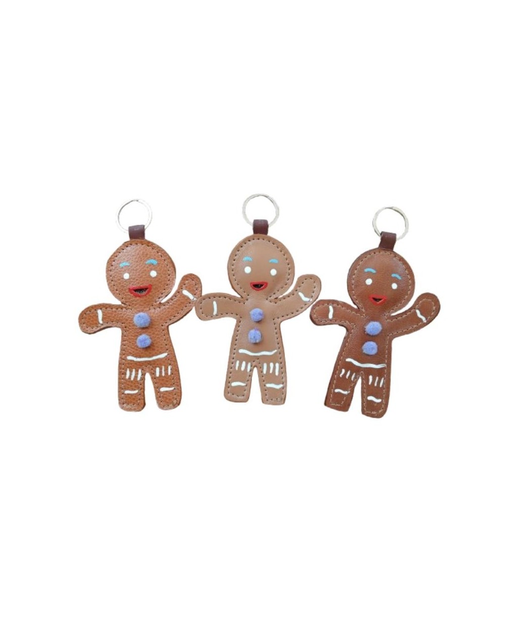 Llavero de Cuero Galleta de Jengibre: Sostenibilidad y Encanto en un Solo Accesorio