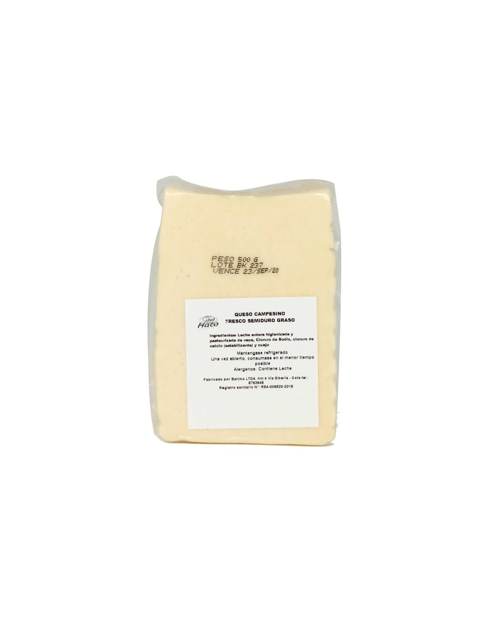 Queso Campesino Del Hato x 500g