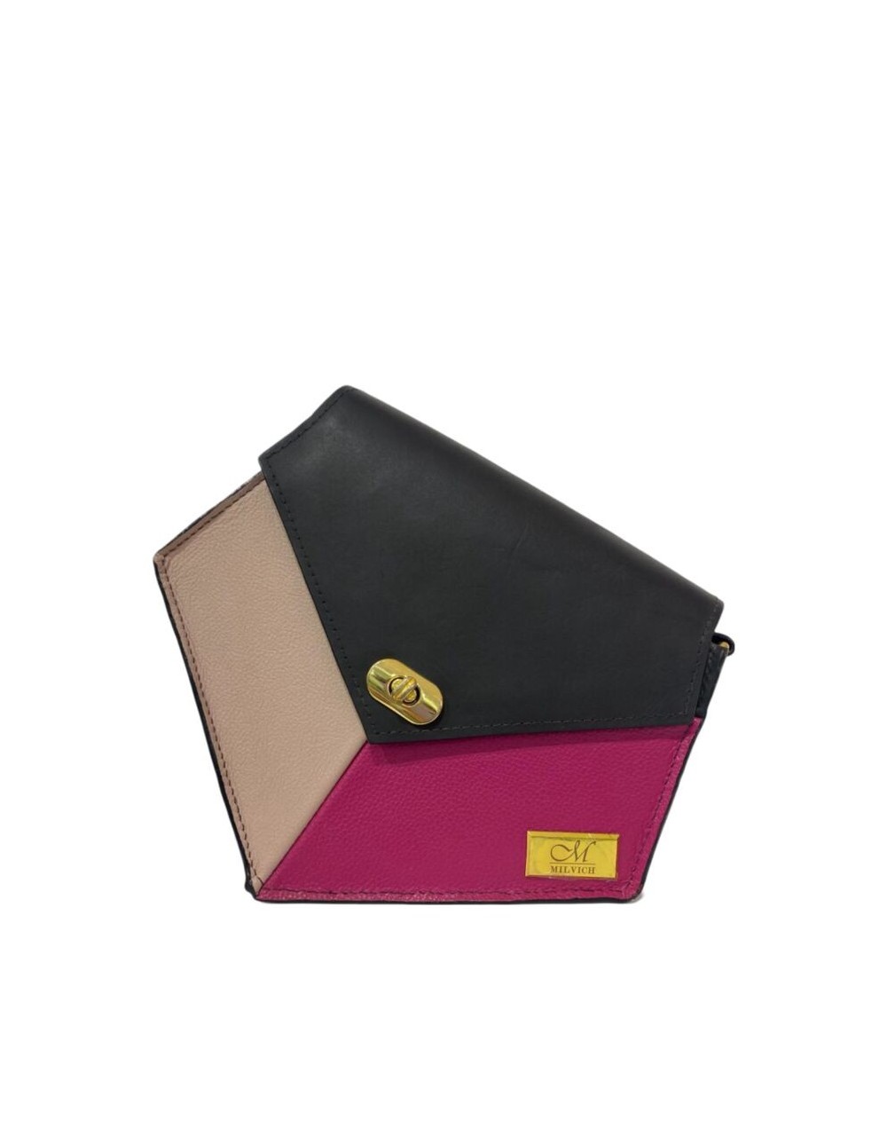 Bolso Zorro Negro-Rosa