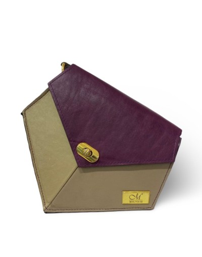Bolso Zorro Beige-Morado