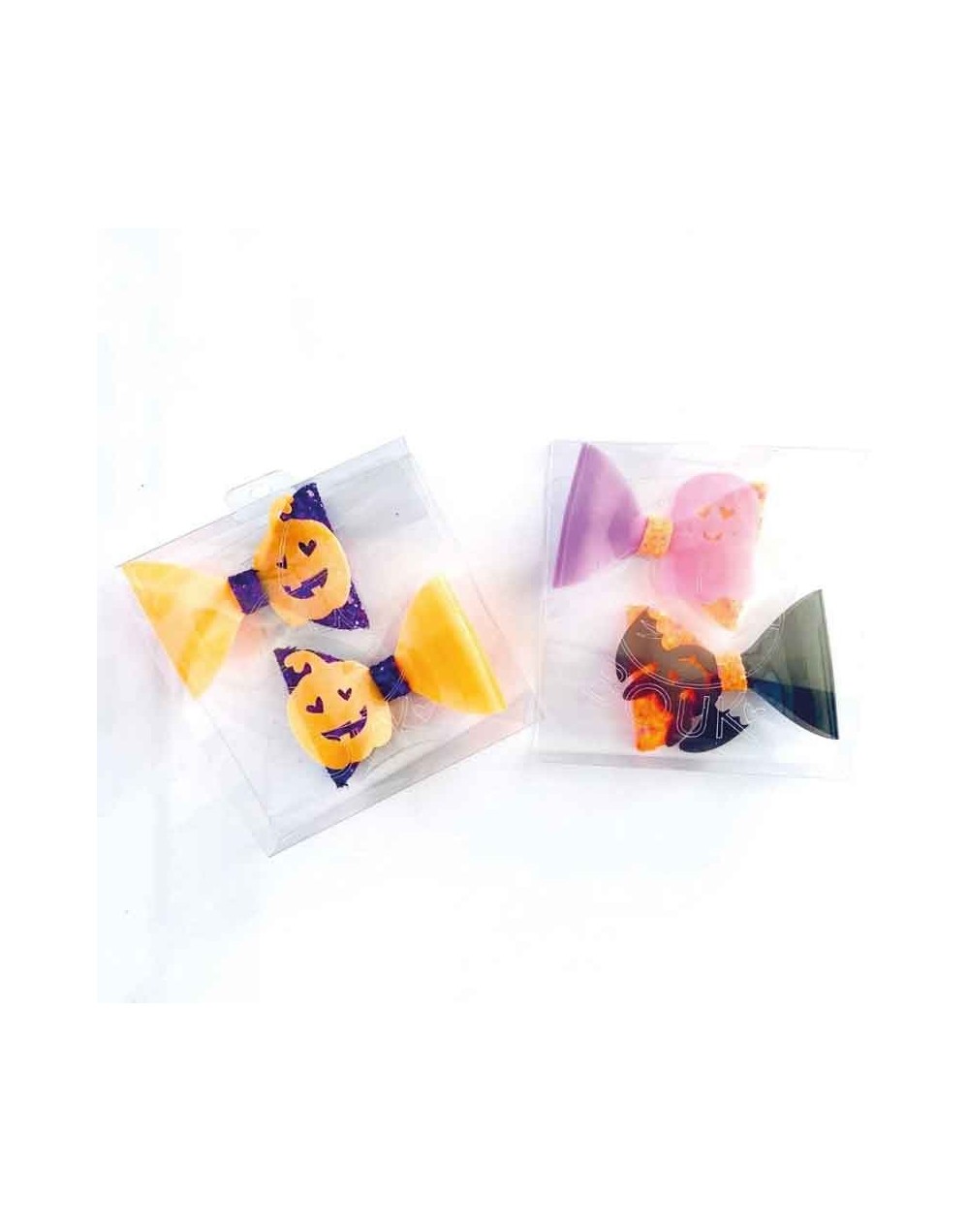 Mini moños para halloween bouk x2  65 cm de ancho