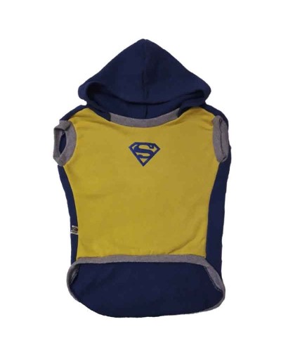 Buso SuperHeroe con Capota Talla L Ref Superman Logo Azul