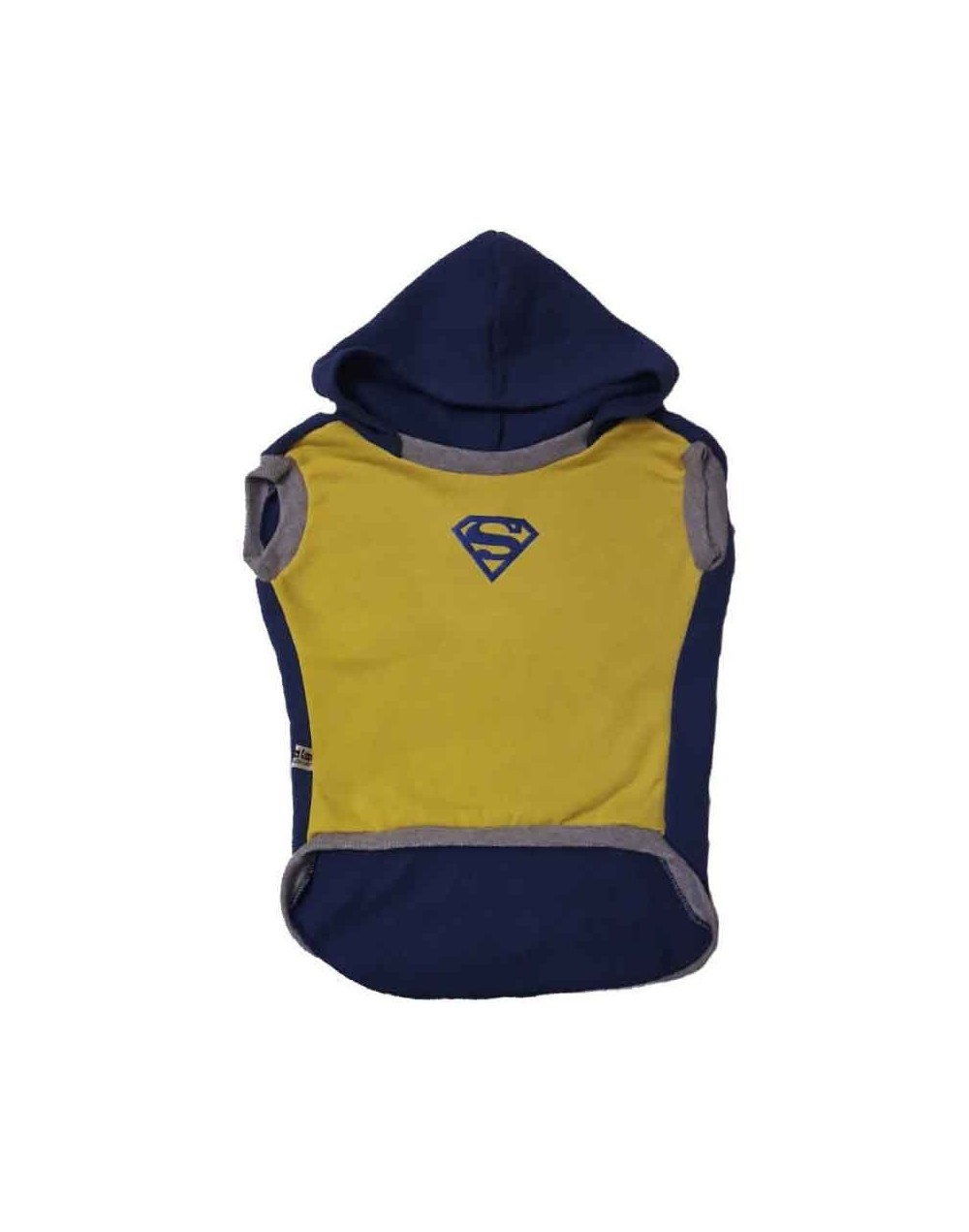 Buso SuperHeroe con Capota Talla L Ref Superman Logo Azul